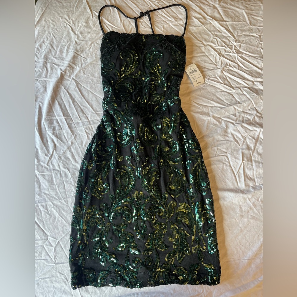 Windsor Sequin Mini Dress SZ S NEW